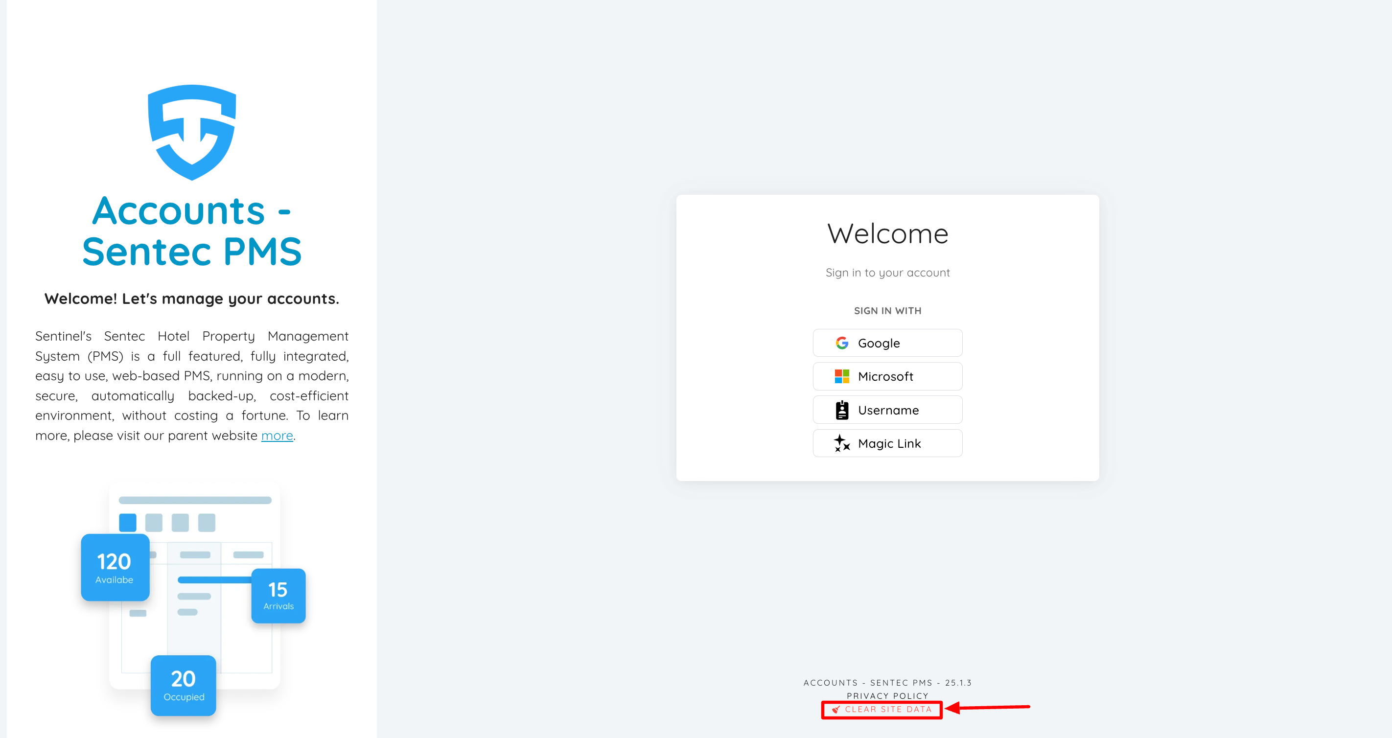 Clear Site Data