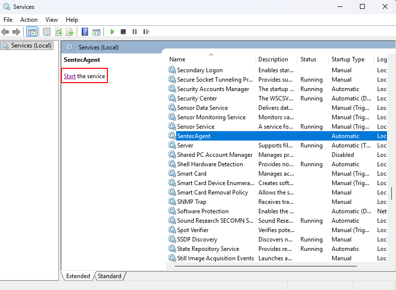 ServiceSentecAgent