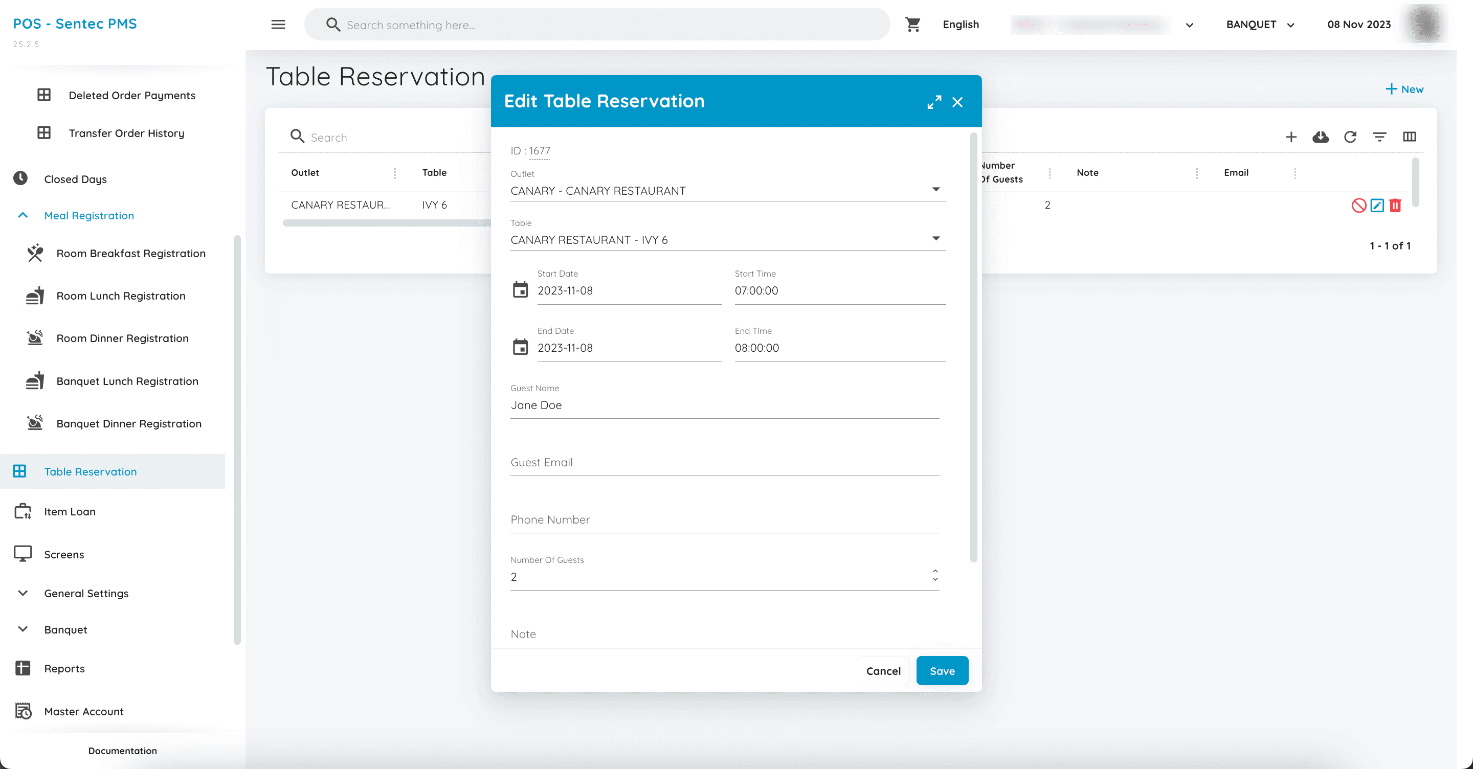 POS-TableReservation